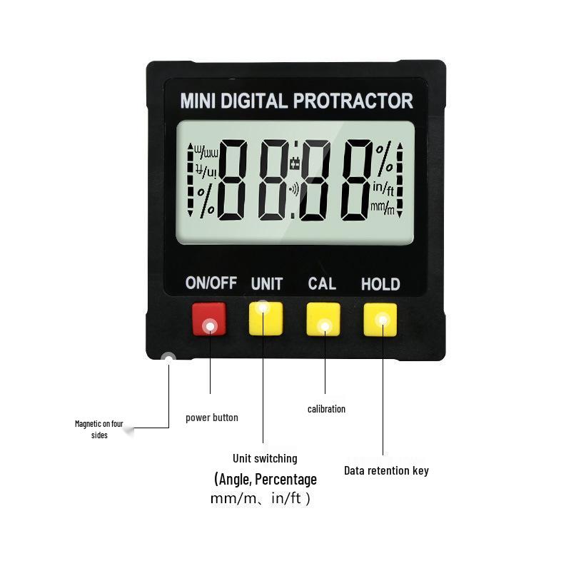 Digital Magnetic Angle Finder and Slope Level Protractor