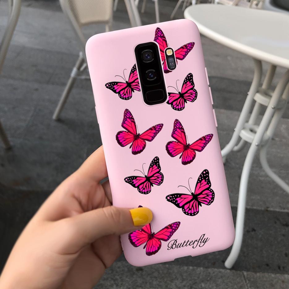 For Samsung Galaxy S9 Plus Case S9+ G965F Cute Candy Painted Fundas Matte Cover For Samsung S9 S9+ S 9 Plus Phone Case Soft Bags