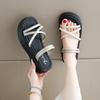 Xiaoxiangfeng office slippers summer outer wear muffin thick bottom cover toe sandals high sense 22 new