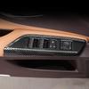 Car For Lexus ES 2018- Door Window Glass Lifter Armrest Button Panel Frame Cover Trim Carbon Fiber Color Accessories Sticker