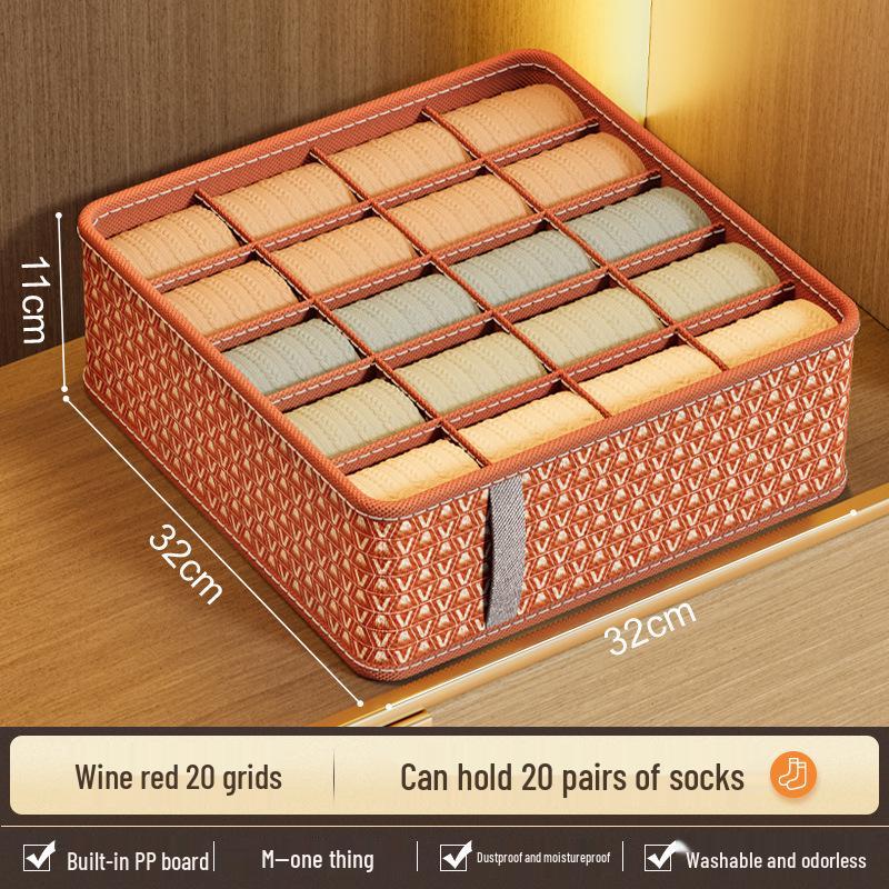 

Трехмерный многослойный ящик для хранения нижнего белья и носков в гардеробе общежития Small 7 Grids for Leggings