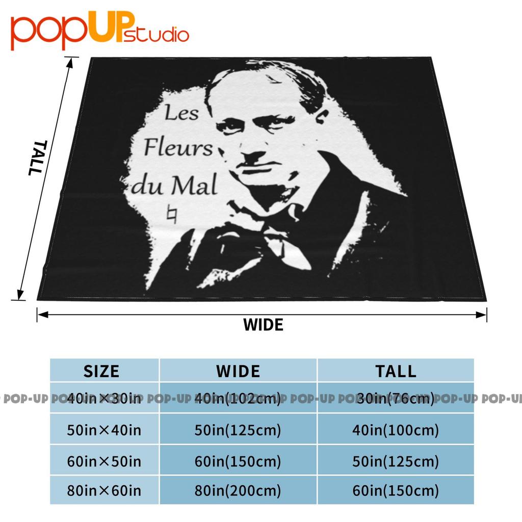 Les Fleurs Du Mal Baudelaire Ultra-Soft Blanket Quilt Winter Sofa Cover Bed Covers