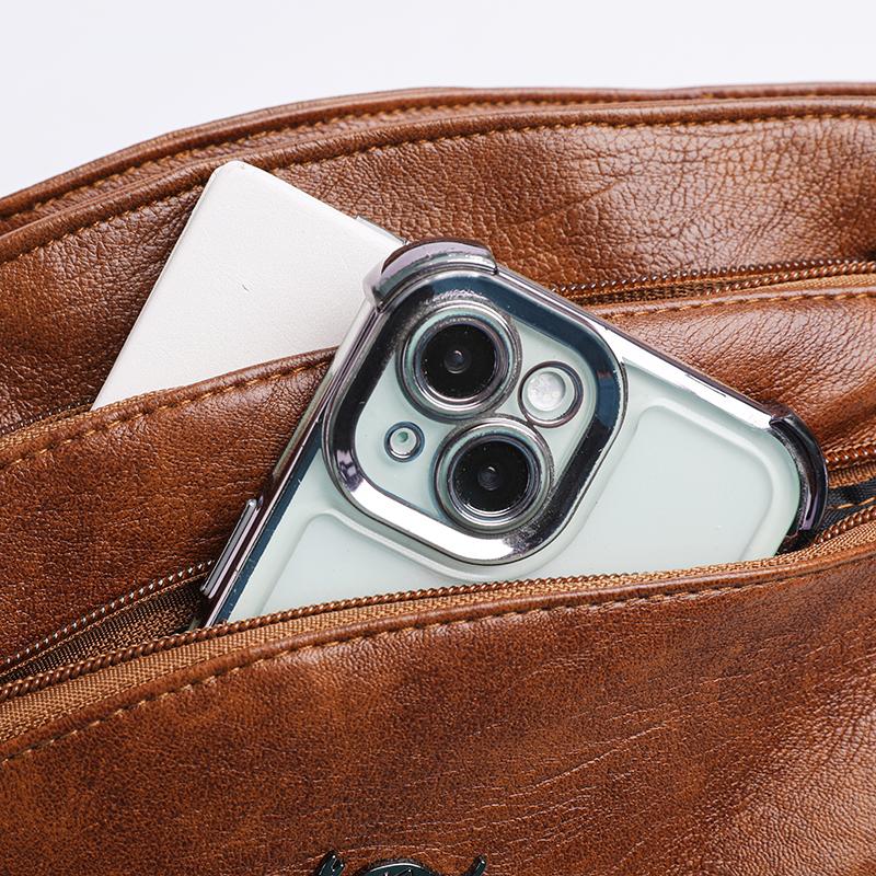 Middle-Aged and Elderly Multi-Layer Crossbody Bag Mother Bag Women's Shoulder Bag