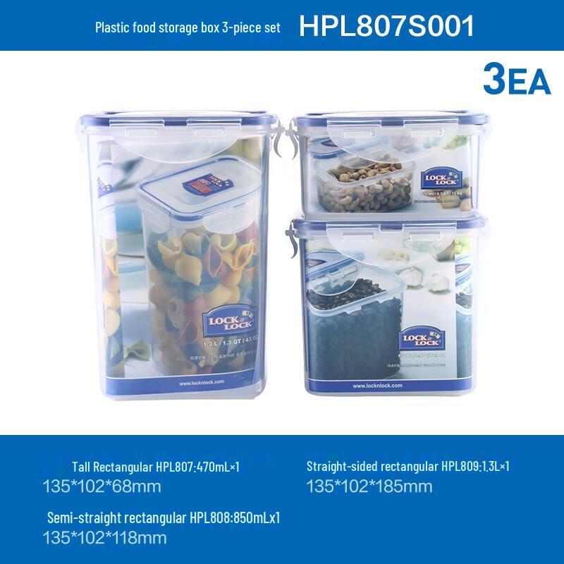 

Lock & Lock 3-Piece Food Storage Container Set