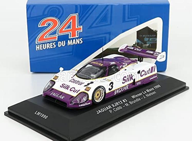 IXO Jaguar Miniaturauto 1/43 JAGUAR XJR12 7.0L V12 Team SILK CUT T.W.RACING Le Mans 24 Stunden 1990 Sieger Nr.3