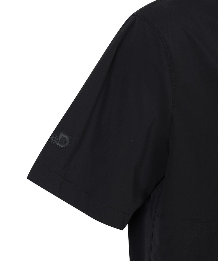DISCOVERY EXPEDITION Uni Freshvent Lightweight Woven Training Short Sleeve T-Shirt (Black)