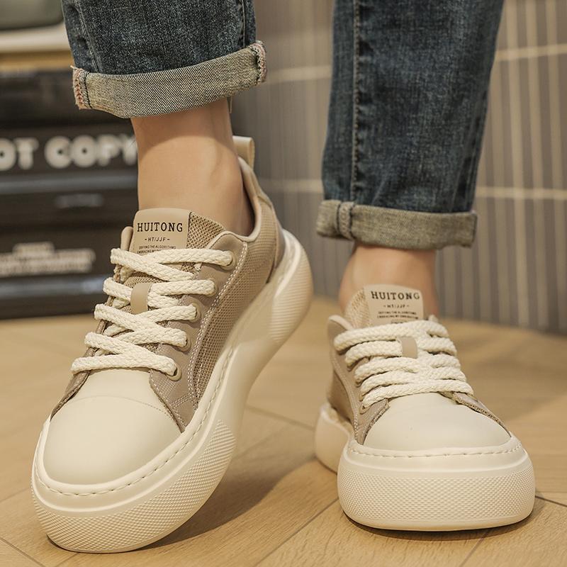 Summer board shoes High quality trendy men's styles Party Outdoor leisure street Comfortable walking Black Hot selling