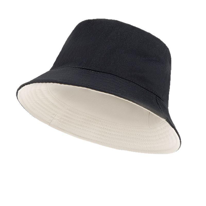 New hat big head circumference hat men's and women's cotton light board bucket hat large size basin hat big round face hat