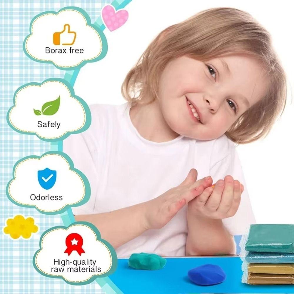 12/24/36pcs Ultra Light Handmade Rubber Clay Set Educational Slime DIY Toys  Kindergarten Children