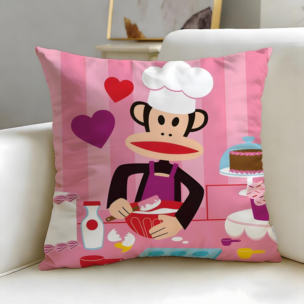 classic brand Paul Frank Cushion Cover Soft  EasyWash Pillow Case  Versatile for Couch Bed Travel and Office