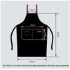 1pc Waterproof Kitchen Apron for Adults Men Women, Adjustable Cross Back Strap Work Bib Apron for Cooking Restaurant Cleaning