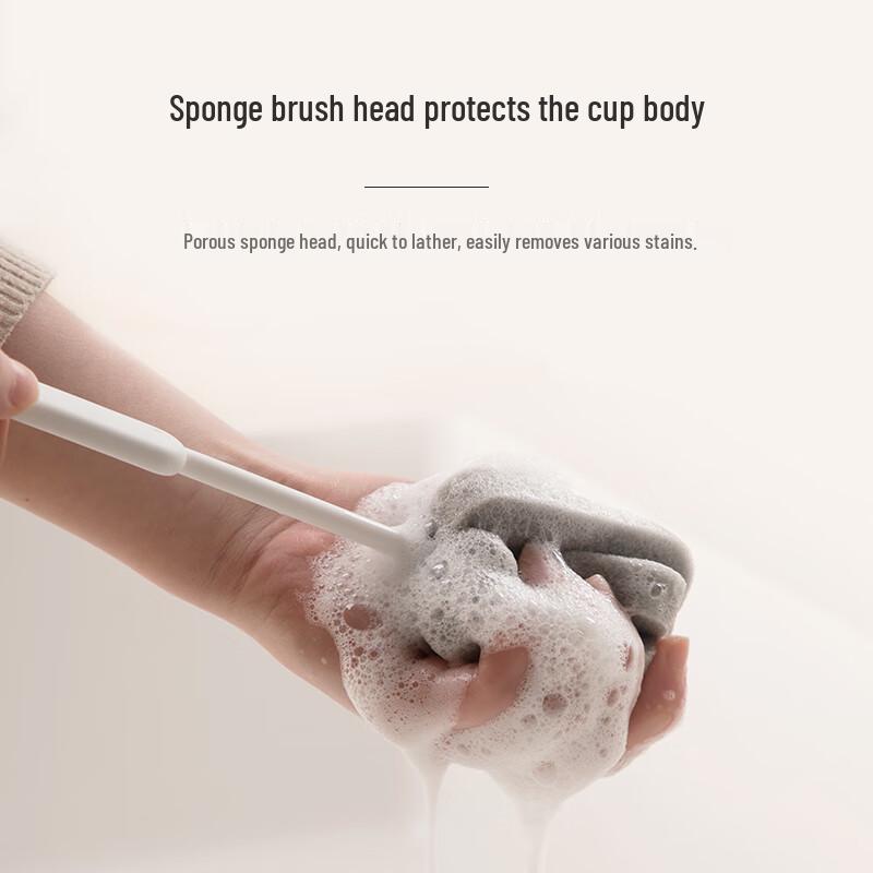 Schwammbecher- und Flaschenreinigungsbürsten-Set