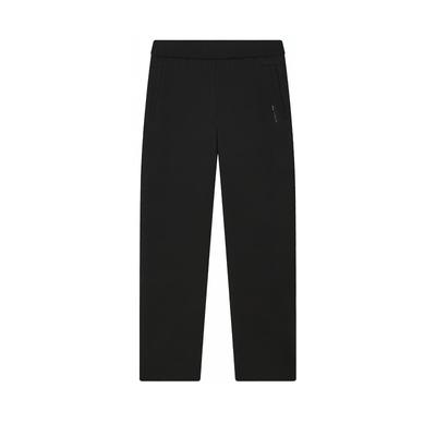 Knitted Sweatpants Men's Jet Black Moderate Straight Fit Pants F11M432605FBK
