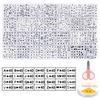 28grids Color Acrylic Letter Beads Kits A-Z Square Round Alphabet Bead Set with Line for Jewelry Making Bracelet Necklace Beaded