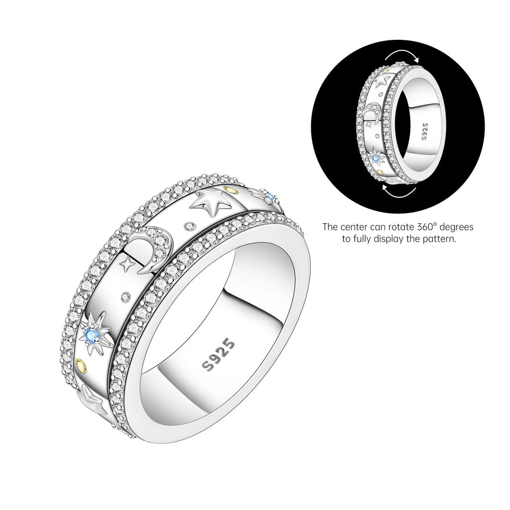 Orstarry S925 Silber Lila Schwertlilie Geschlossener Ring Für Frauen Original Fingerring Schmuck Party Feine Trendige Geschenke