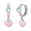 925 Silber Sexy Hängende Ohrringe Schmetterling Schleife Herz Blume Muschel Perle Edelstein Bling Set für Damen Ohrstecker Geschenk Feiner Schmuck