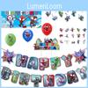 Spider-man Party Decoration Kit Amazing Friends Birthday Supplies