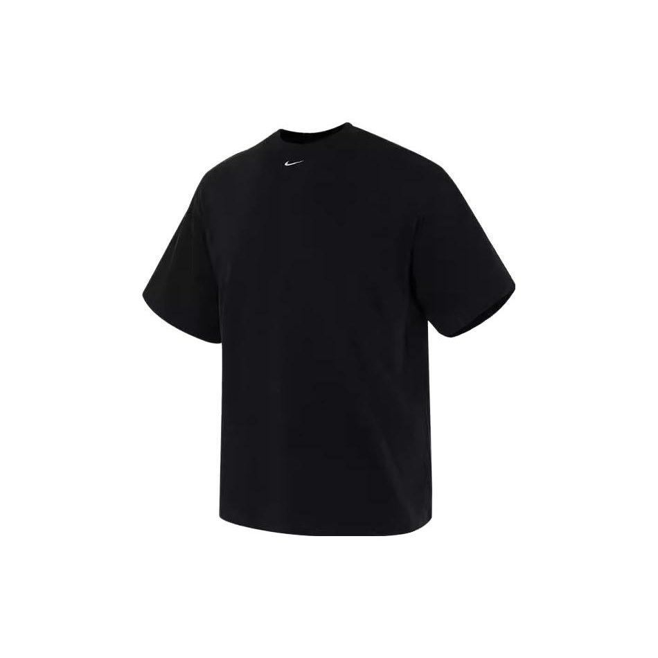 Nike T Shirts Men's Black Crew Neck Moderate Straight Fit FB7866-010