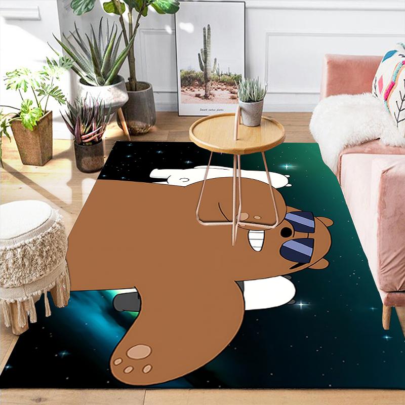 1Pc Space Walrus Adventure Rug, Office Carpet Indoor Outdoor Doormat, Non-Slip, Comfortable, Living, Christmas Halloween,  Xmas Gift S1660