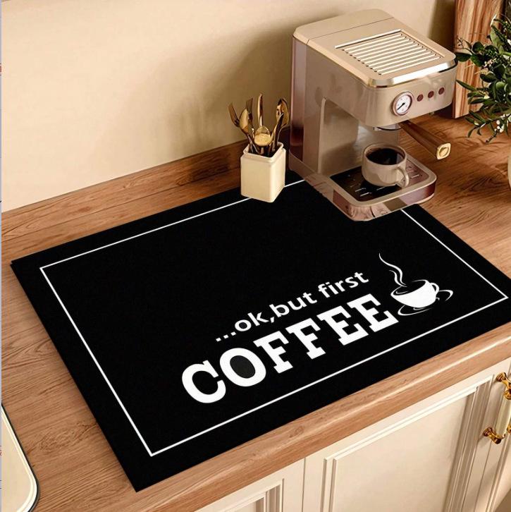 Simple Diatom Mud Non-slip Quick-dry Kitchen Mat - Water-absorbent & Easy to Clean Coaster