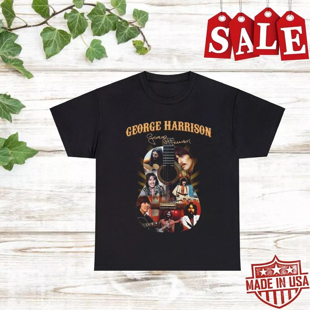 

George Harrison guitar design Gift For Fans Unisex All Size Shirt Unisex T-Shirt S