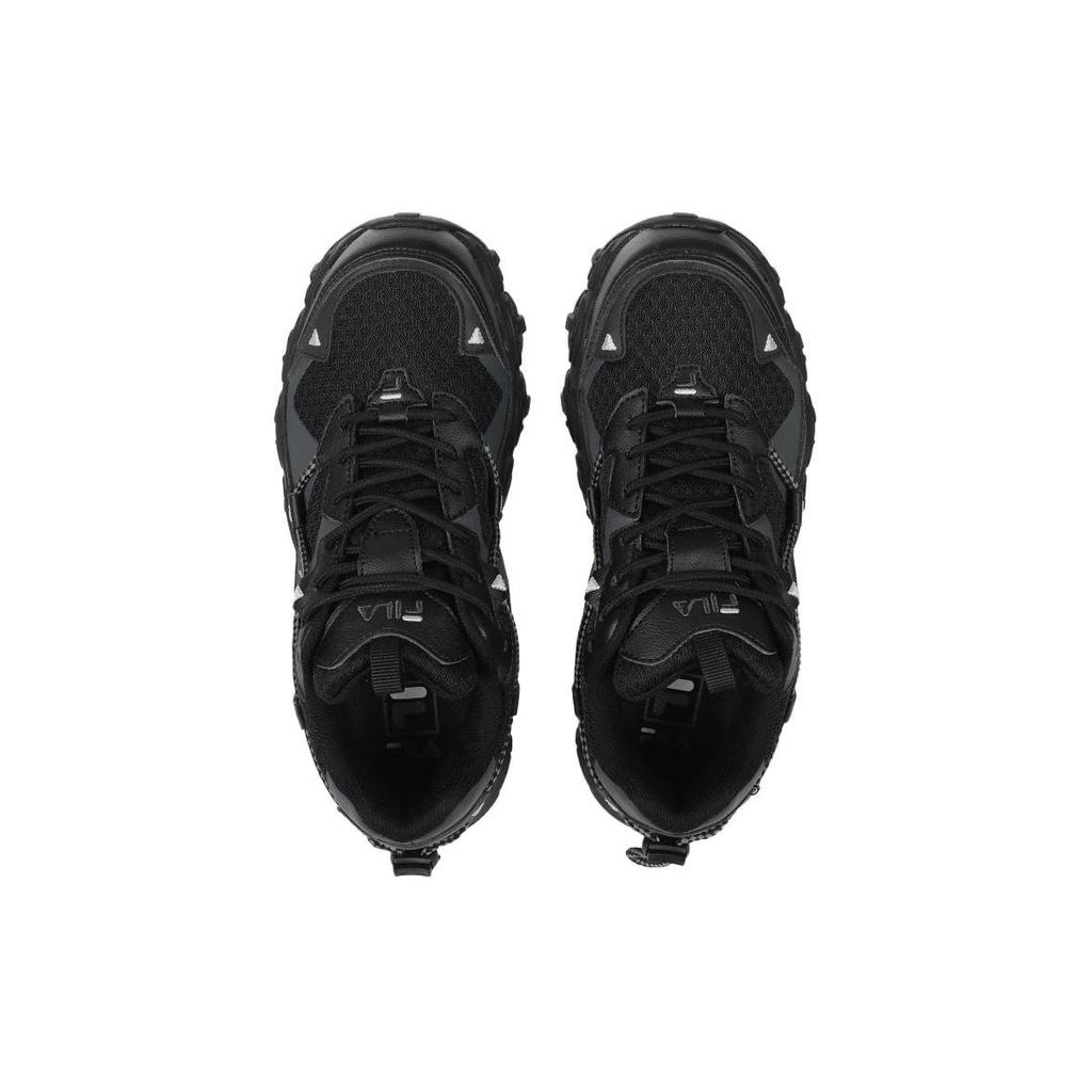 FILA Running MIXRFM Sneakers Fabric Synthetic Leather Sport Comfortable Durable Low Top Casual Shoes Unisex sneakers Black Gray 1JM01248_001