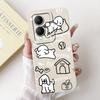 For Vivo Y17s Case VivoY17s Y 17S 4G 2024 Cute Panda Rabbit Cartoon Soft Silicone Shockproof Phone Cases