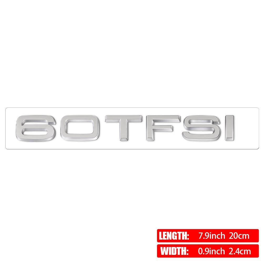 30TFSI 35TFSI 40TFSI 45TFSI 50TFSI 55TFSI 60TFSI Sline 3D ABS Adesivo Lettera Badge Posteriore Baule Auto per Decorazione Logo AUDI