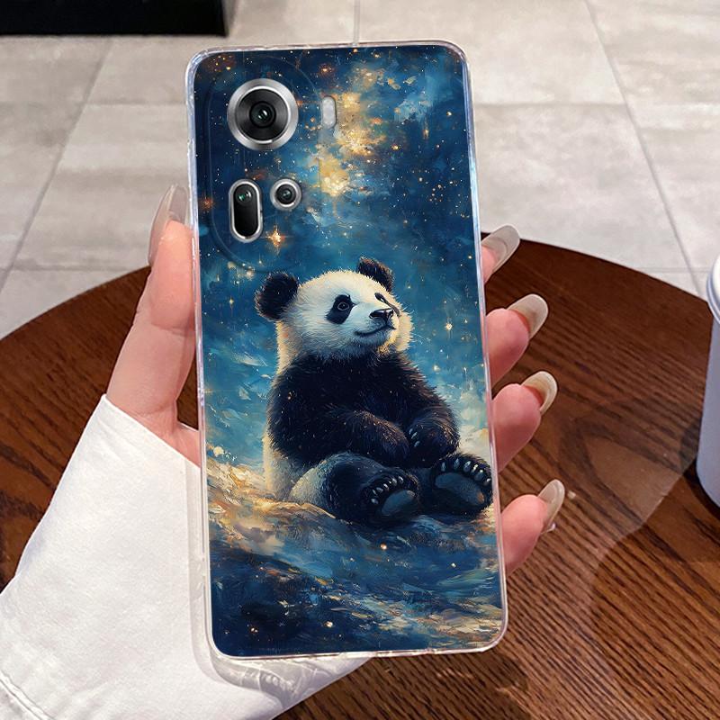 For Oppo Reno 11 5G Case Reno11 Pro 5G Capa Clear Silicone Shell For Reno10 Pro Plus Reno 10 Pro+ Soft TPU Cover Cute Cat Cases