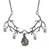 Gothic Iridescent Moonstone Pendant Necklace - Witch Jewelry Original