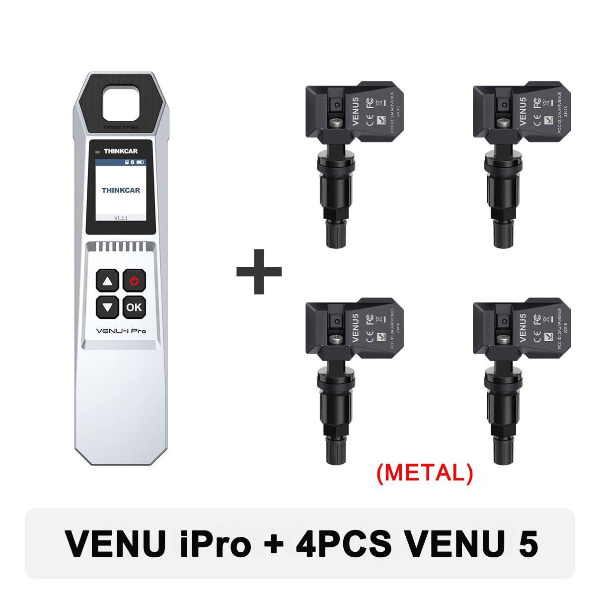 

THINKCAR VENU IPRO Инструмент для проверки давления в шинах 315 МГц/433 МГц TPMS Инструмент для ремонта шин Активация датчика Диагностический инструмент для 689BT With 4PCS VENU 5