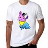 Panromantic Asexual Pride Cat T-Shirt Funnys Shirts Graphic Tees Plain T Shirts Men