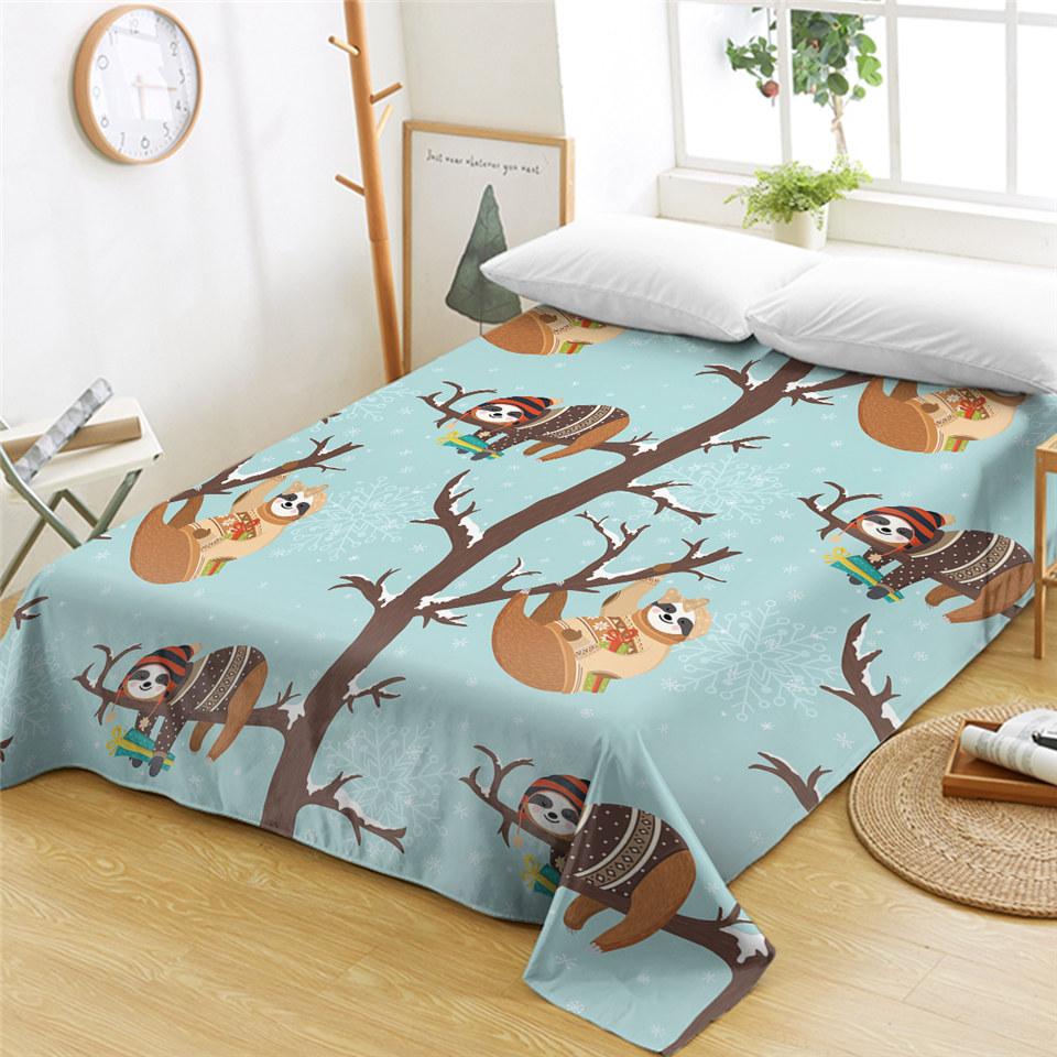 Rosa Flamingos Spannbettlaken 3D Tier Bettlaken Wildtier Bettwäsche King Queen Size Polyester Bettlaken Aquarell Bettdecke