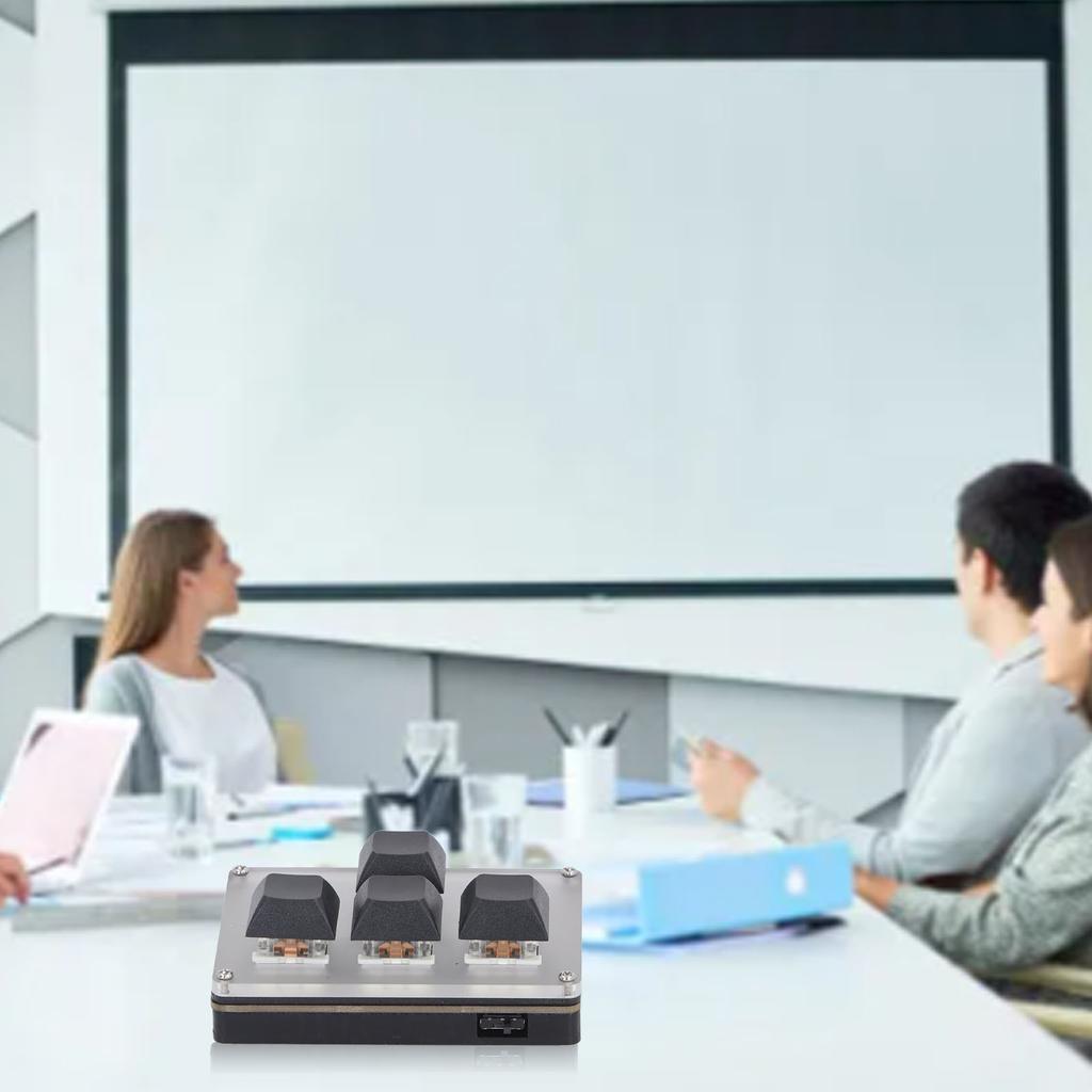 Type C Wireless Mechanical Keyboard 4 Key 2.4G USB Custom Keypad for Game Office Media