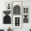 Moderne Abstrakte Formen Geometrische Kunst Schwarze Linie Leinwandmalerei Nordische Poster Und Drucke Wandbilder Für Wohnzimmer Dekor