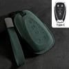 Suede Car Key Case Cover For Chevrolet Chevy Malibu Camaro Cruze Traverse Spark Equinox Sonic Volt Key Protective Shell Keychain