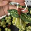 Grape Wool Felt Pendant Bag Charm Keychain Decoration