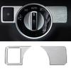 Fit For Benz C-Class 08-2014 Silver Aluminum Headlight Control Button Cover Trim