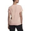Adidas T Shirts Women's Pink Crew Neck Moderate Straight Fit EI4584