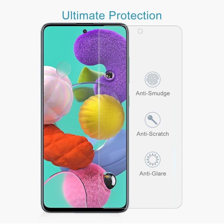 For Galaxy A51 0.26mm 9H Surface Hardness 2.5D Explosion-proof Tempered Glass Half Screen Film