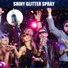 60ml Körper Shiny Glitter Spray Flash Haut Aufhellen Pulver Halloween Make-Up Diamant Fluoreszenz Party Club Glitter
