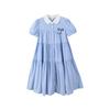 Girls' Summer Academy Style Puff Sleeve Dress