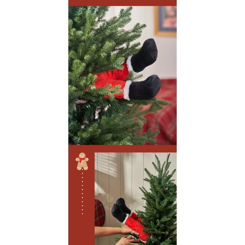 Weihnachtsschmuck süße Elfenbeine Weihnachtsbaumanhänger Weihnachtsstoffbeine Fensteranhänger