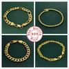 Modisches einfaches 925er Sterlingsilber vergoldetes 18 Karat Gold Armband Ferrero Perlen Büroklammer Armband für Damen Herren