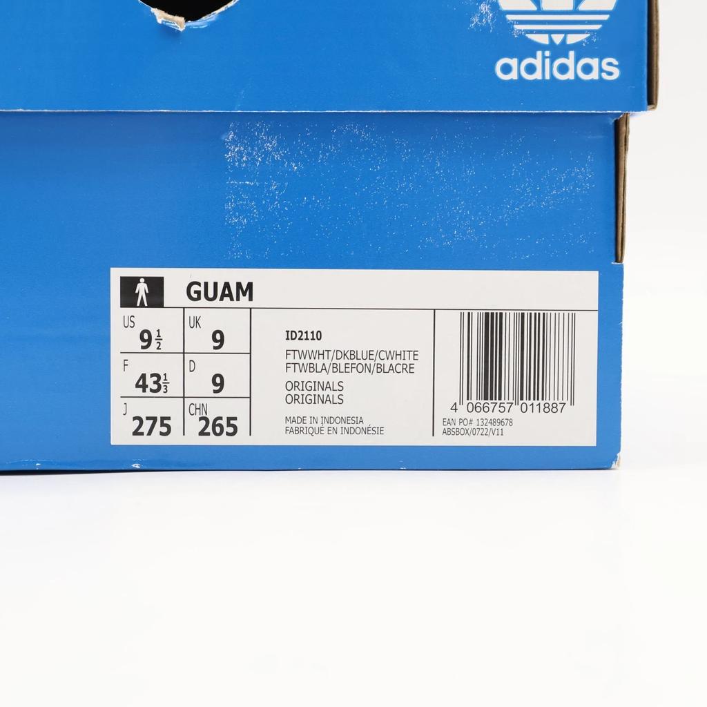 ID2110 Adidas Originals Guam Footwear White Dark Blue Cream White Navy (Men's)