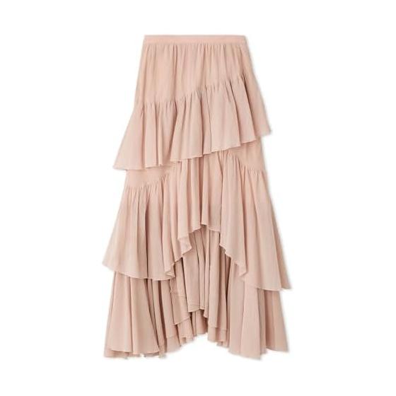 SNIDEL Cotton Chiffon Tiered Skirt SWFS244217 Women s