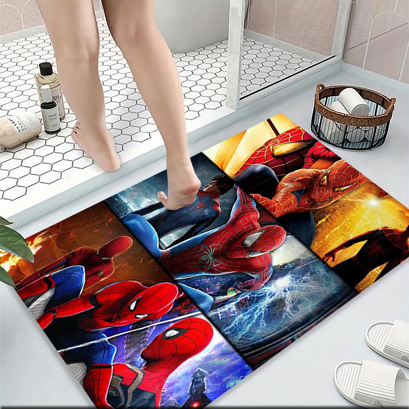 Spiderman Iconic Costumes Carpet Rug Soft Washable Antislip Home Living Room Sofa Mats Personalized Christmas Rug