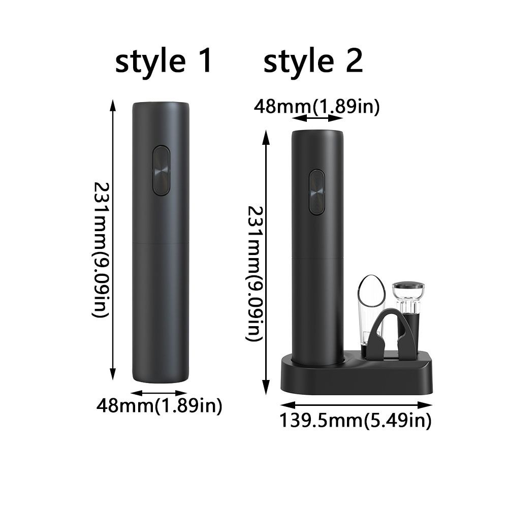 Foil Cutter Electric Wine Bottle Opener Pourer Stopper Wine Opener Set Automatic Corkscrew  Bar Use