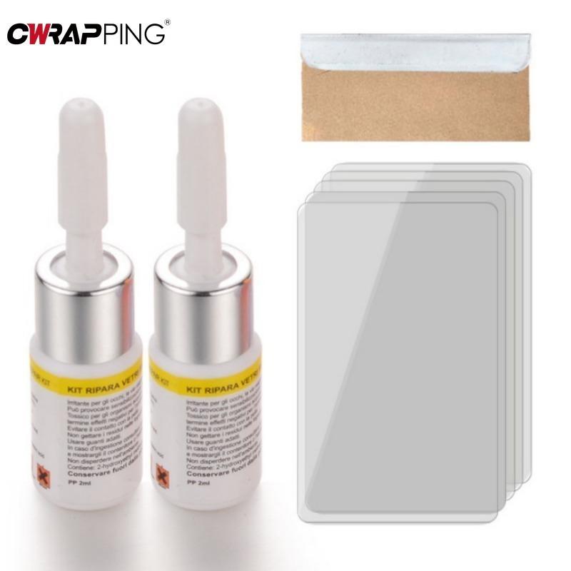 2PCS Car Glass Repair Fluid Auto Windshield Resin Crack Tool Kit Auto Windscreen Glass Scratch Crack Restore Universal Car Tools