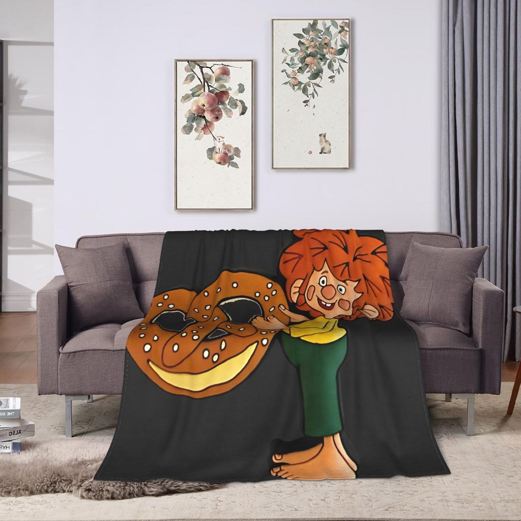 P-Pumuckl Coperta Morbida Accogliente Estetica per Camera da Letto Viaggio Flanella Copriletto Copriletto